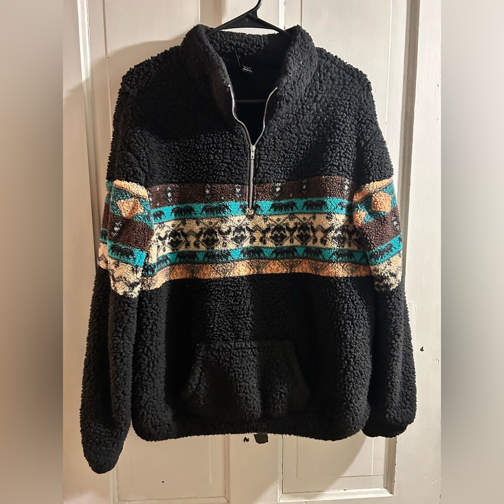 SHEIN Sherpa Quarter Zip